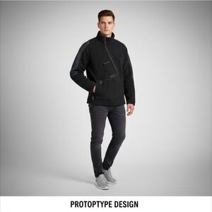 Nike x M M W Mathew M Williams Sherpa Fleece Jacket - Large - Asymetrical Zip